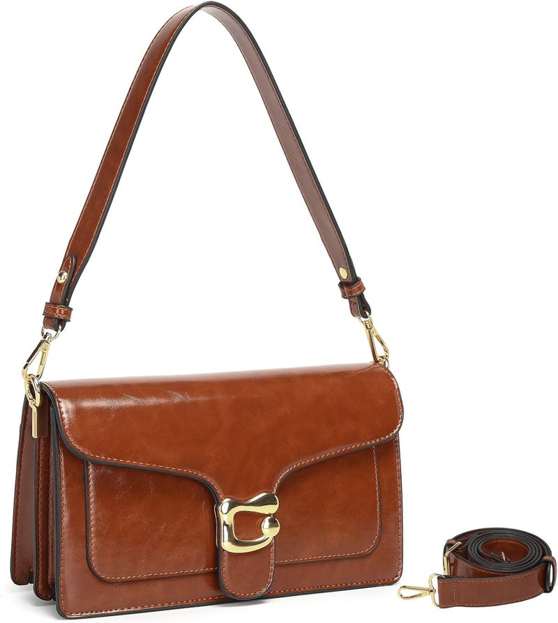 Travistar Store Crossbody Bags for Women Trendy - Small Cross Body Purse Shoulder Bag Leather Handbags Evening Clutch with 2 Straps - Image 1